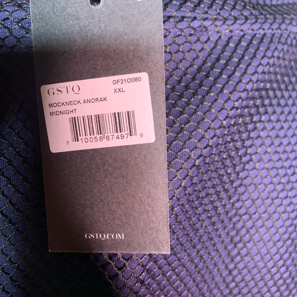 GSTQ mockneck anorak midnight sweatshirt xxl nwt see pics for condition - Picture 7 of 7